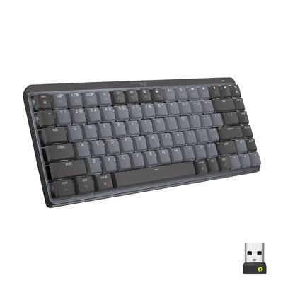 Logitech MX Keys Mechanical Mini, langaton mekaaninen näppäimistö, Clicky, Graphite