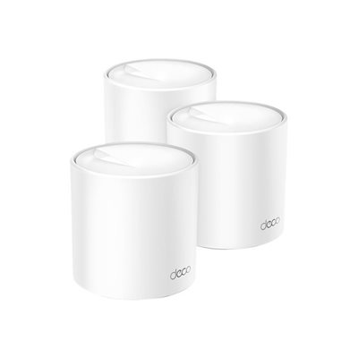 TP-Link Deco X50(3-pack), Wi-Fi 6 Home Mesh -järjestelmä, AX3000, valkoinen