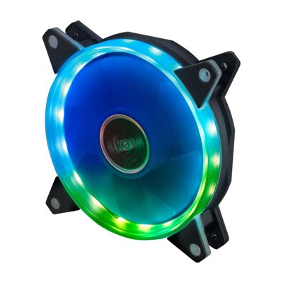 Akasa Vegas AR7, 120x120x25mm ARGB LED -laitetuuletin, valkoinen/musta