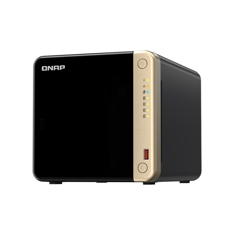 QNAP TS-464, 4-paikkainen NAS-asema, 8GB, musta