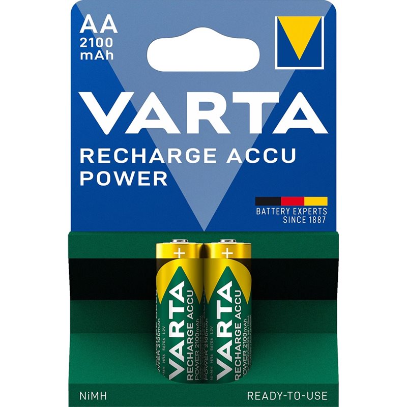 Varta AA/LR06 -akkuparisto, 2100mAh, 2kpl