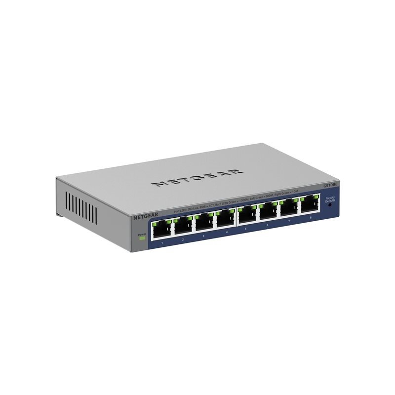 Netgear 8Port Switch 10/100/1000 GS108E GS108E-400EUS