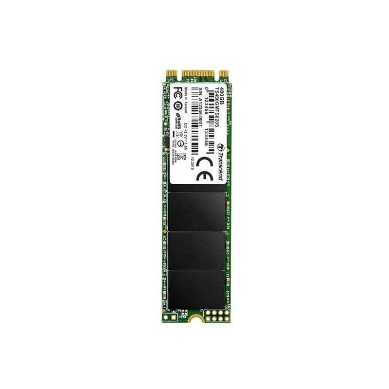 Transcend (Outlet) 480GB M.2 SSD 820S, M.2 SSD-levy, SATA III, 530/480 MB/s