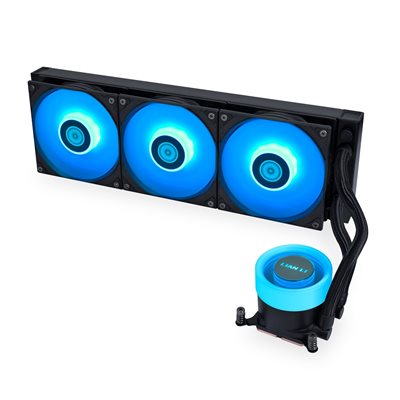 Lian Li GA2 Lite RGB, 360mm AIO-nestejäähdytysratkaisu prosessorille, musta
