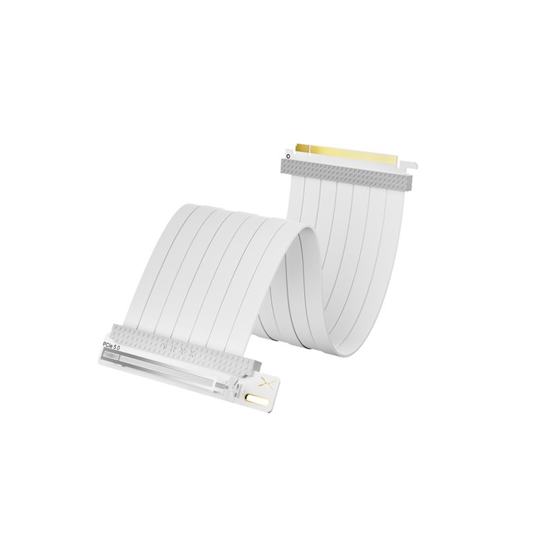 TRYX STRING, 200mm PCI-e 5.0 x16 Riser Cable, valkoinen