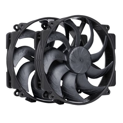 Noctua NF-A14x25r G2 PWM Sx2-PP chromax.black, 140mm PWM-laitetuuletinsarja, 2 kpl
