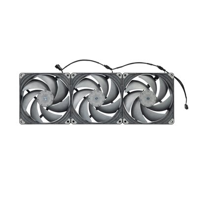 Phanteks 120mm T30-140 Triple pack, 140mm PWM-laitetuuletinsarja, musta/harmaa