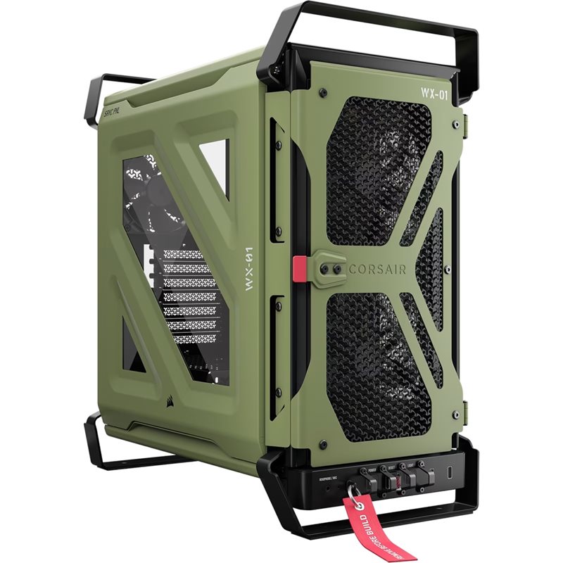 Corsair WARTHOG RS Airflow, ikkunallinen miditornikotelo, Olive Drab