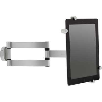 Deltaco Seinäkiinnike tableteille, kääntyy 360°, 3 niveltä, harmaa