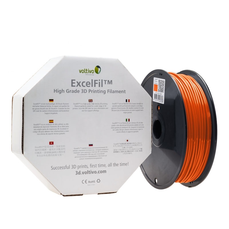 Voltivo ExcelFil 3D tulostuslanka, ABS, 3mm, oranssi