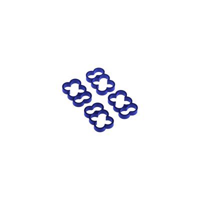 Alphacool Eiskamm Alu X6 - 4mm sininen - 4kpl