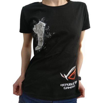 Jimm's Jimm's & Asus T-paita, naisten, koko M, musta (Poistotuote! Norm. 15,90€)