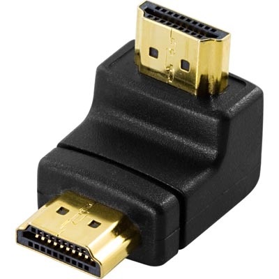 DeLock HDMI -kulma-adapteri, musta