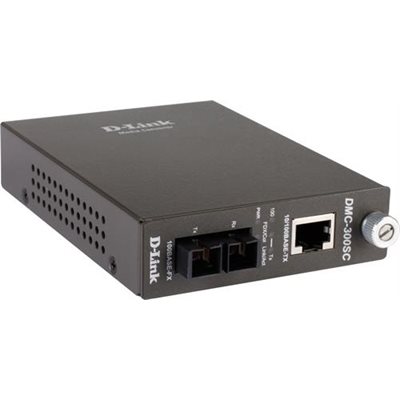 D-Link DMC-300SC -mediamuunnin, musta
