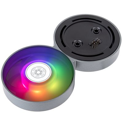 SilverStone IMF70 ARGB, 70mm päivitystuuletinsarja IceMyst AIO-jäähdyttimille, harmaa/musta