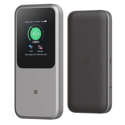 ZTE MU5120, 5G-reititin, Wi-Fi 6 / AX3600, harmaa