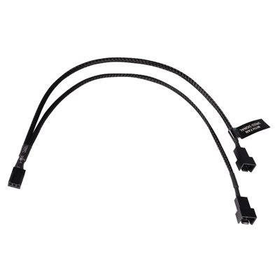 Alphacool Y-splitter 3-pin -> 2 x 3-pin, 30cm, musta