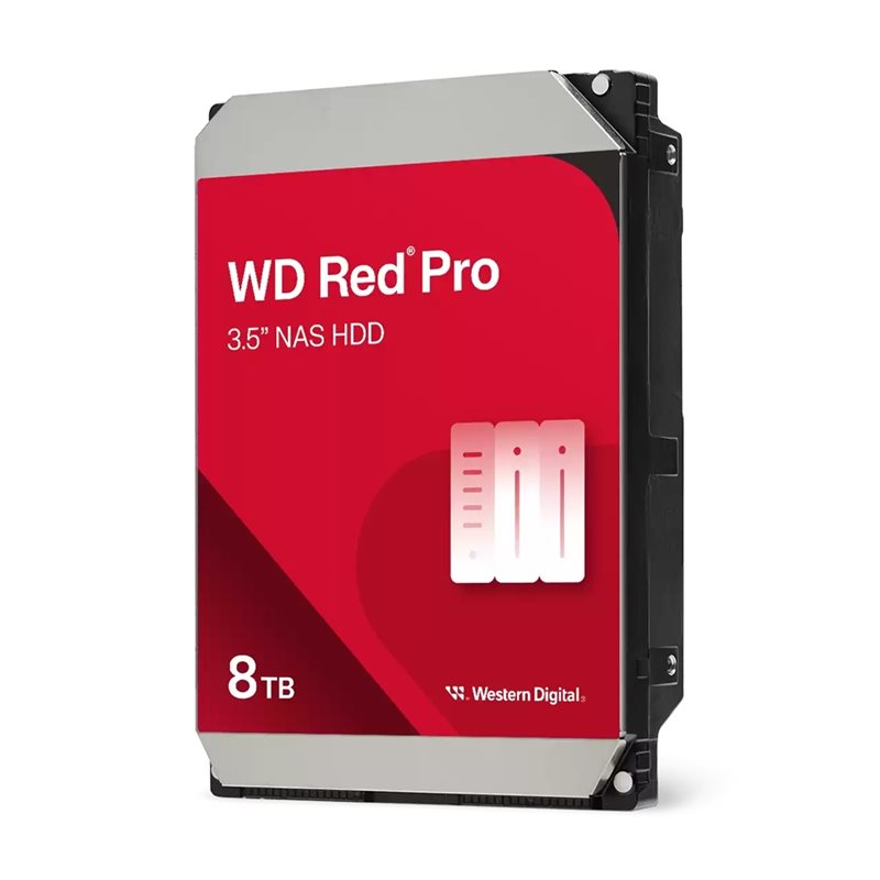 Western Digital 8TB WD Red Pro, sisäinen 3.5" kiintolevy, SATA III, 7200 rpm, 256MB