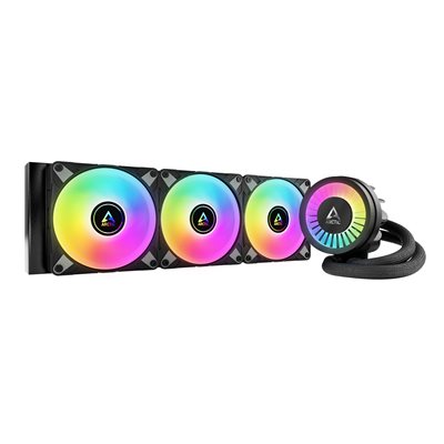 ARCTIC (Outlet) Liquid Freezer III 360 A-RGB (Black), 360mm AIO-nestejäähdytysratkaisu prosessorille, musta