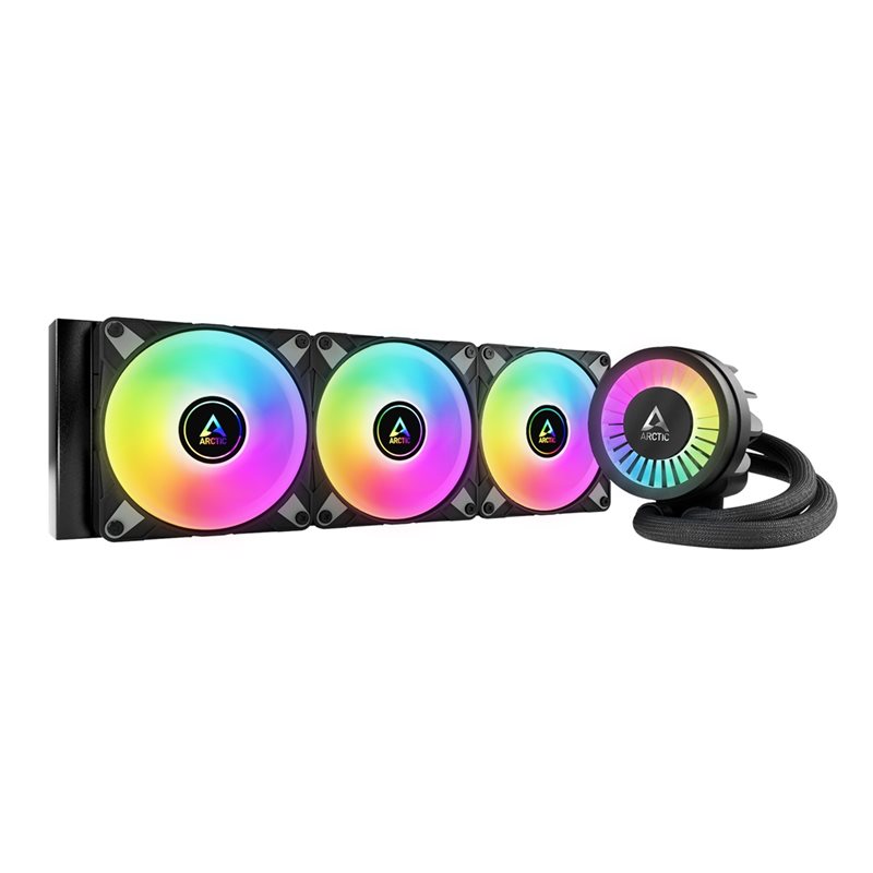 ARCTIC (Outlet) Liquid Freezer III 360 A-RGB (Black), 360mm AIO-nestejäähdytysratkaisu prosessorille, musta