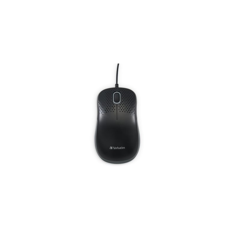 Verbatim Optinen langallinen hiiri, äänetön, USB-A, musta