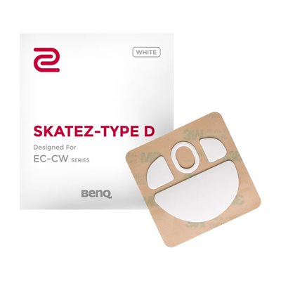 ZOWIE Skatez-Type D Speedy Glide, liukuvuuden korostus, valkoinen