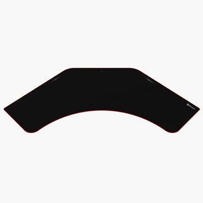 Arozzi Arena Angelo Desk Pad, pelipöydän hiirimatto, musta / punainen