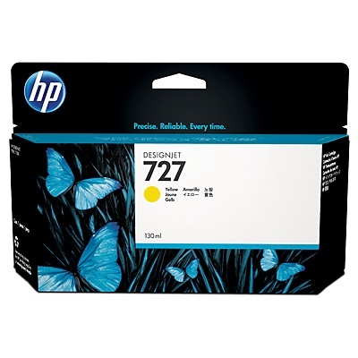 HP 727 130-ml Yellow, Mustepatruuna