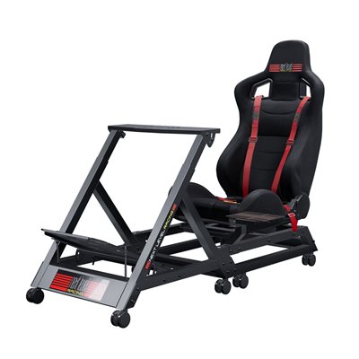 Next Level Racing GTtrack Racing Simulator Cockpit -ajotuoli, musta