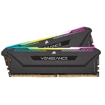Corsair 16GB (2 x 8GB) Vengeance RGB PRO SL, DDR4 3600MHz, CL18, 1.35V, musta