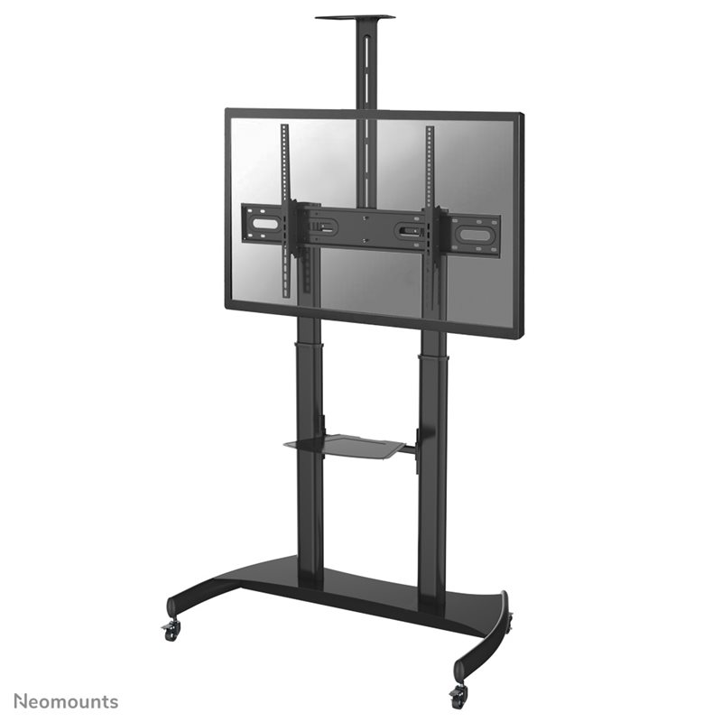 Neomounts by Newstar PLASMA-M1950E floor stand, liikuteltava monitorin/television lattialteline, musta