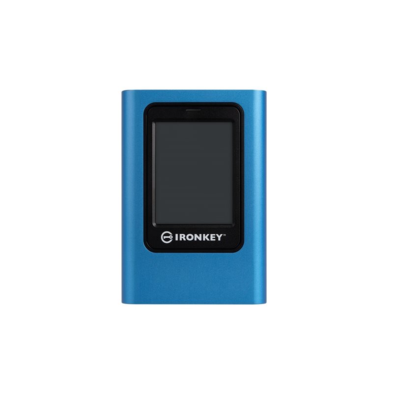 Kingston 960GB IronKey Vault Privacy 80 External SSD, ulkoinen SSD-levy, USB 3.2 Gen 1, sininen/musta