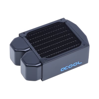 Alphacool NexXxoS XT45 Full Copper 80mm Single Radiator, 80mm jäähdytin, musta