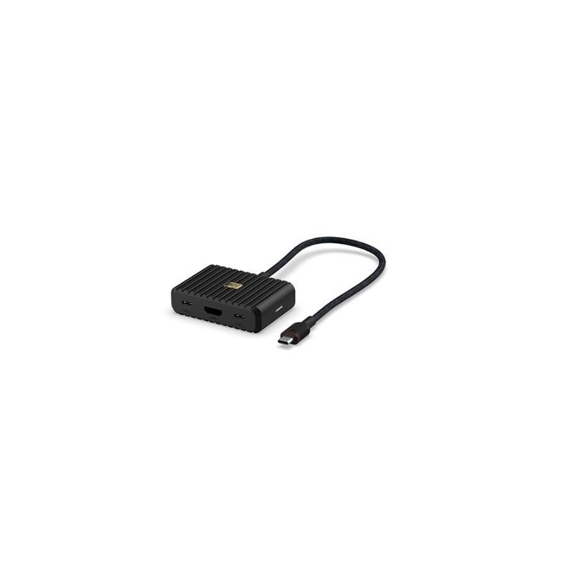 Unisynk 5-porttinen USB-C hubi, musta (Poistotuote! Norm. 144,90€)