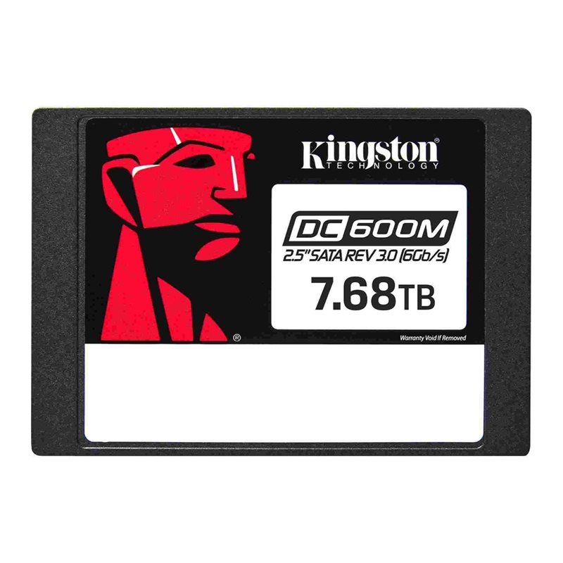 Kingston 7.68TB DC600M (Mixed-Use) 2.5" SATA Enterprise SSD, SATA III, 560/530 MB/s