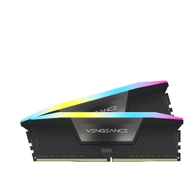 Corsair 96GB (2 x 48GB) Vengeance RGB, DDR5 6400MHz, CL32, 1.40V, musta/harmaa - Kuva 2