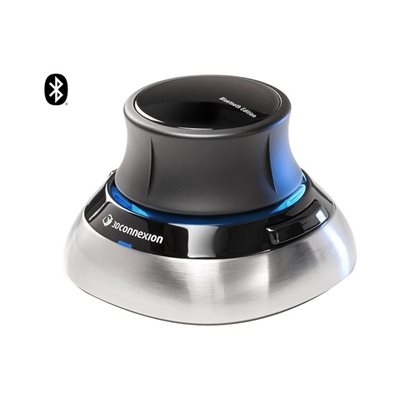 3Dconnexion SpaceMouse Wireless - Bluetooth Edition, langaton 3D-hiiri, musta