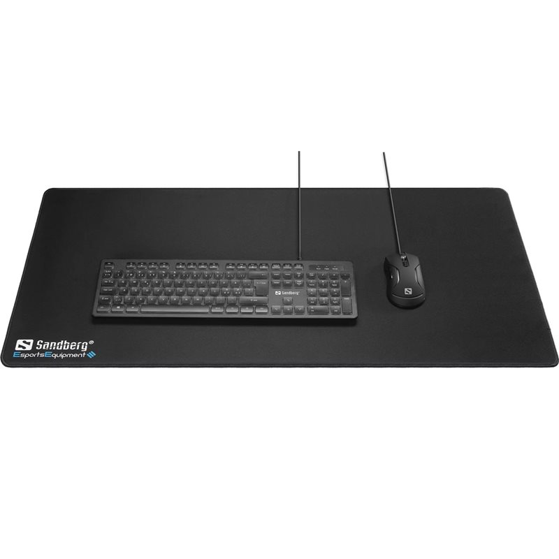 Sandberg Gamer Desk Pad XXXL -pelihiirimatto, 45 x 90 x 0,4 cm, musta