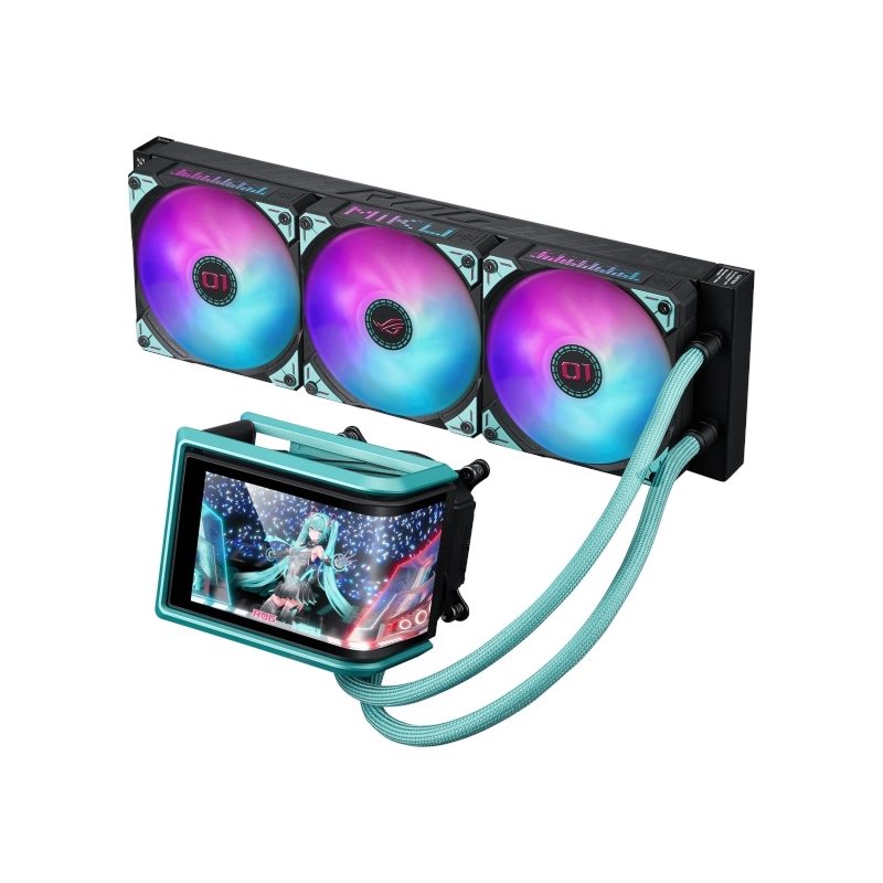Asus ROG Ryuo IV 360 ARGB Hatsune Miku Edition, 360 AIO-nestejäähdytysratkaisu prosessorille