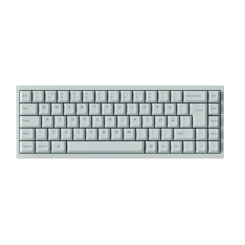 Keychron Q16 HE, mekaaninen näppäimistö, 65%, keraaminen, Light Green, Lime Magnetic kytkimet