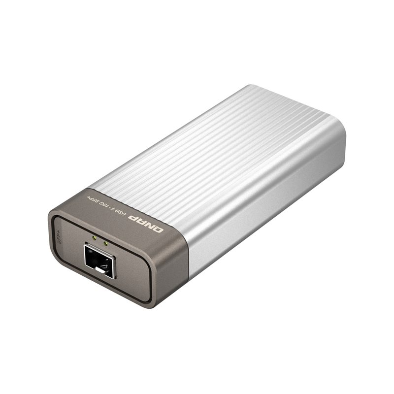 QNAP 10 Gigabit SFP+ -verkkoadapteri, Thunderbolt 3/4 & USB4-C, harmaa