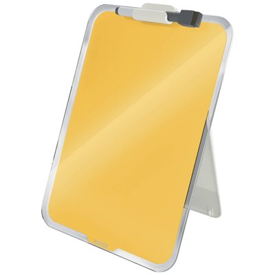 Leitz Cosy lasinen muistitaulu, A4-pöytätaulu, keltainen