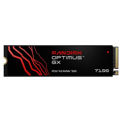 Sandisk 1TB Optimus GX 7100 NVMe SSD -levy, M.2 2280, PCIe 4.0 x4, 7250/6900 MB/s