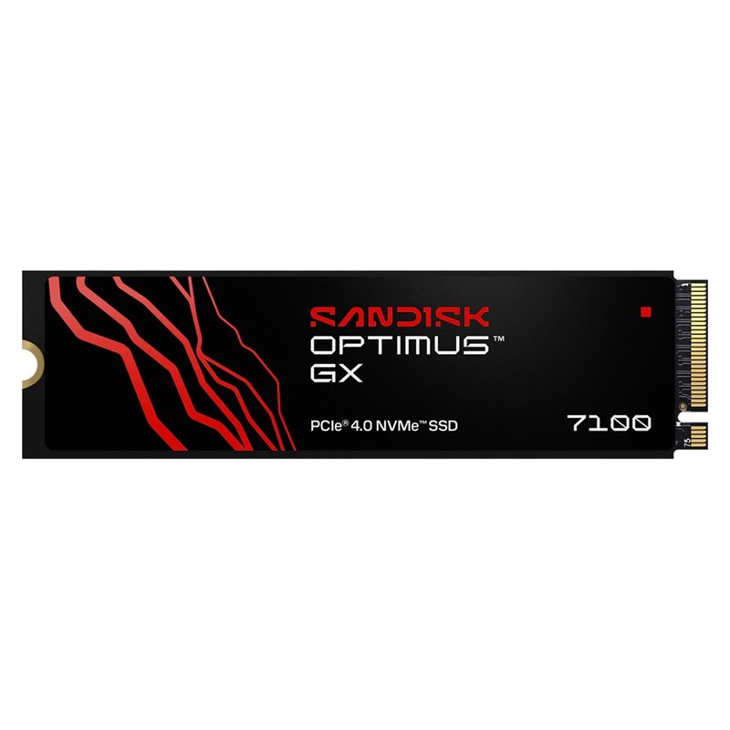 Sandisk 1TB Optimus GX 7100 NVMe SSD -levy, M.2 2280, PCIe 4.0 x4, 7250/6900 MB/s
