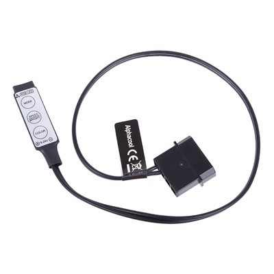 Alphacool Aurora LED RGB-ohjain, kompakti, musta