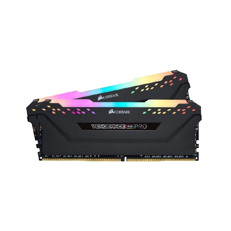 Corsair 32GB (2 x 16GB) Vengeance RGB PRO, 2666MHz, CL16, 1.20V, musta