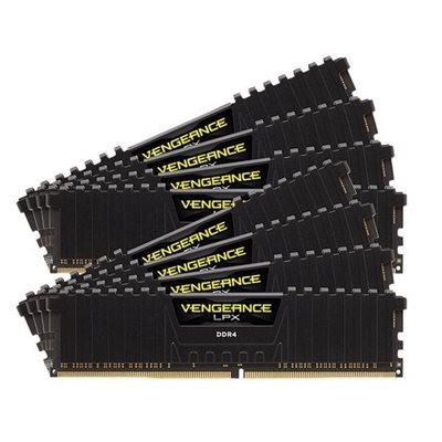 Corsair 256GB (8 x 32GB) Vengeance LPX, DDR4 3200MHz, CL16, 1.35V, musta