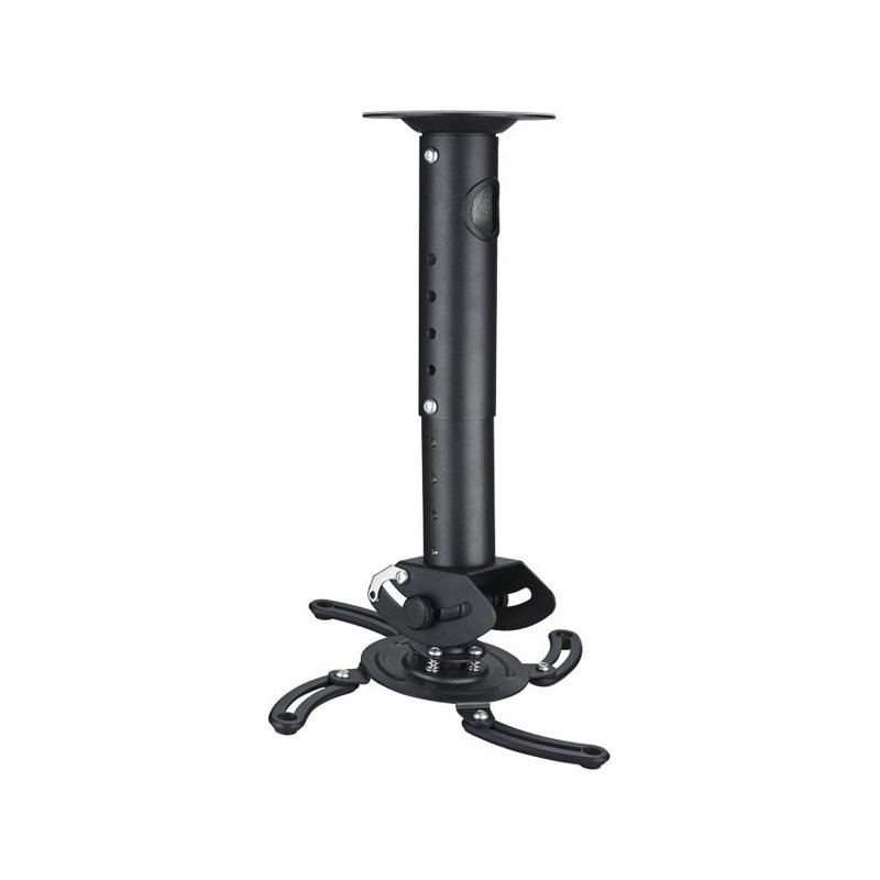 Deltaco (Outlet) Kattokiinnike projektorille max 15kg, tilttaa, pyörii, pikakiinnike