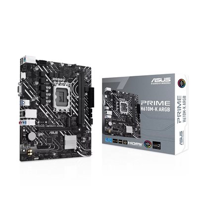 Asus PRIME H610M-K ARGB, mATX-emolevy