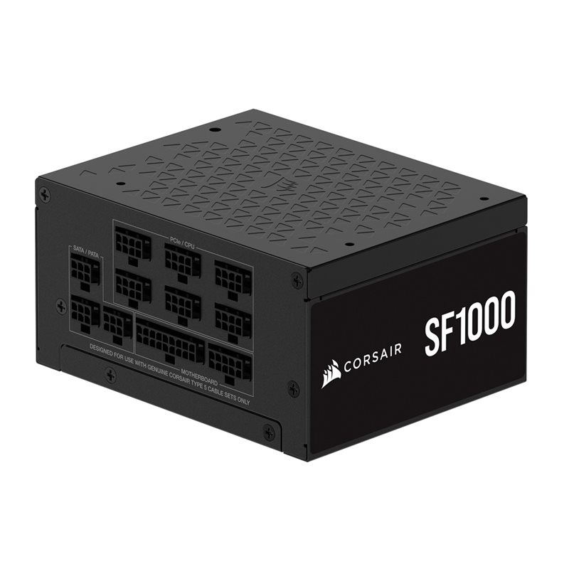 Corsair 1000W SF Series SF1000, SFX-virtalähde, 80 Plus Platinum, musta